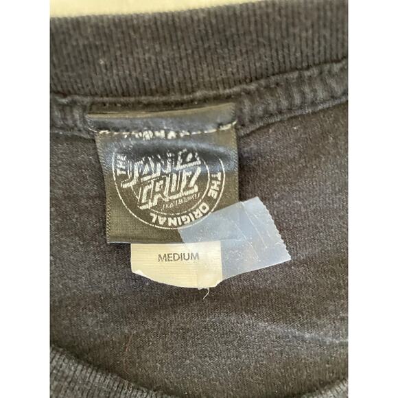 Santa Cruz Skateboards Logo Tee Black Size Medium - Picture 7 of 7